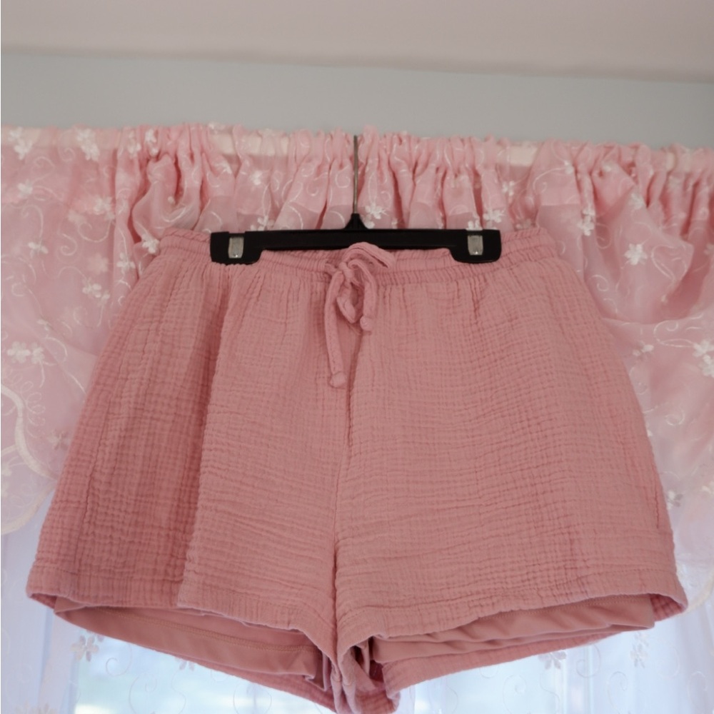 High Waist Pink Women's Shorts